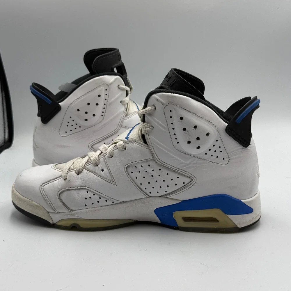 Nike Mens Air Jordan 6 Retro Sport‎ Blue 2014 Sneakers Size 10 384664-107